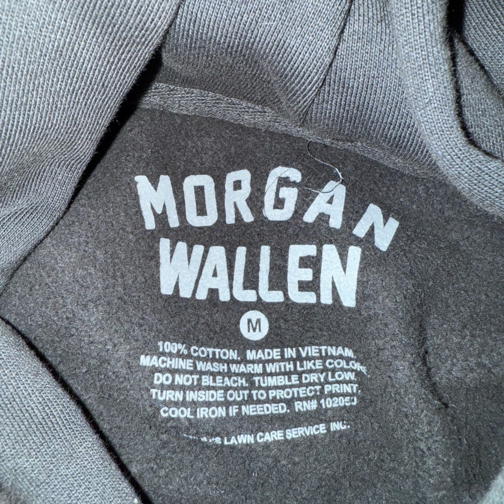 Morgan Wallen Black Hoodie - Men's Sweatshirt - Picture 3 of 5